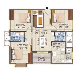 Galleria Residences  Floor Plan 