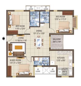Galleria Residences  Floor Plan 