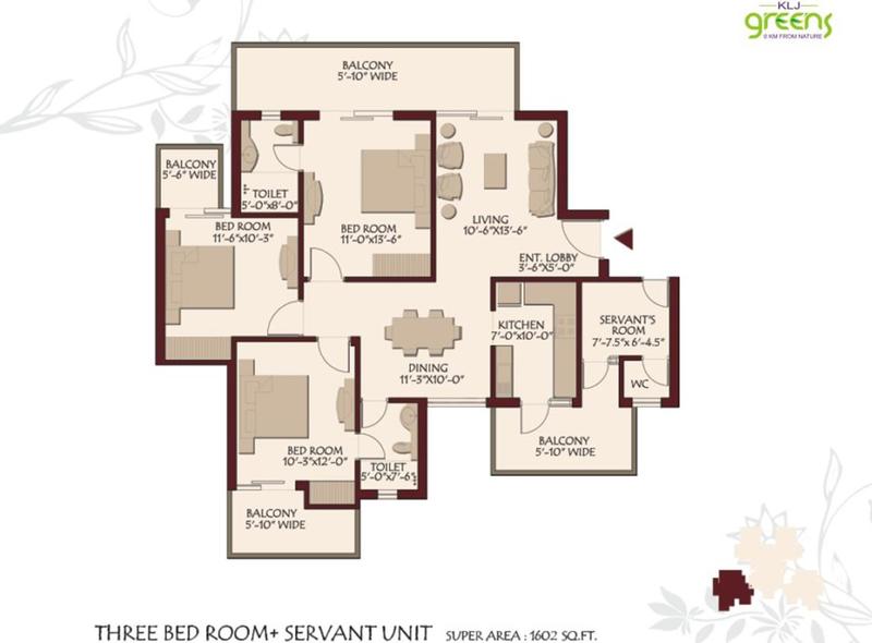 Klj Greens  Floor Plan 