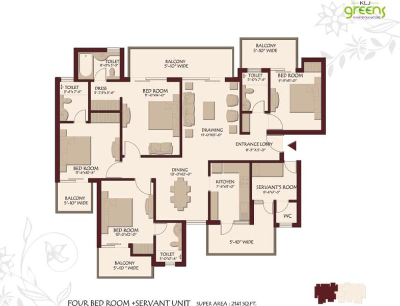Klj Greens  Floor Plan 