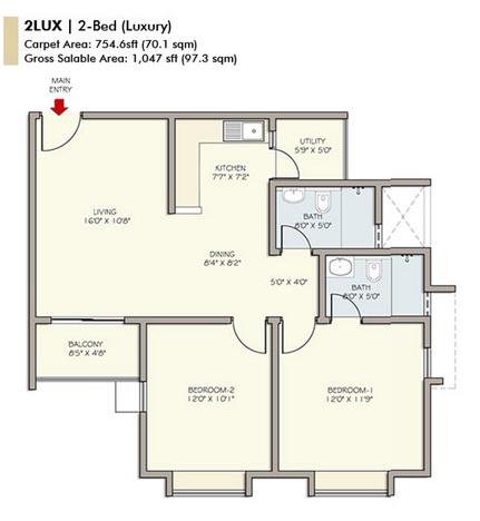  Republic Of Whitefield  Floor Plan 