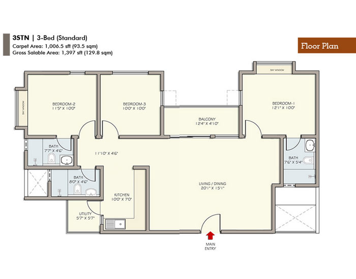  Republic Of Whitefield  Floor Plan 