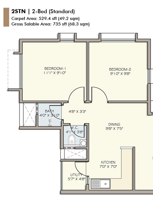  Republic Of Whitefield  Floor Plan 