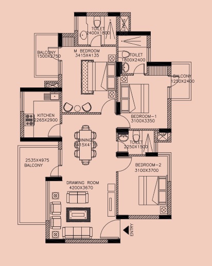 Orris Aster Court  Floor Plan 