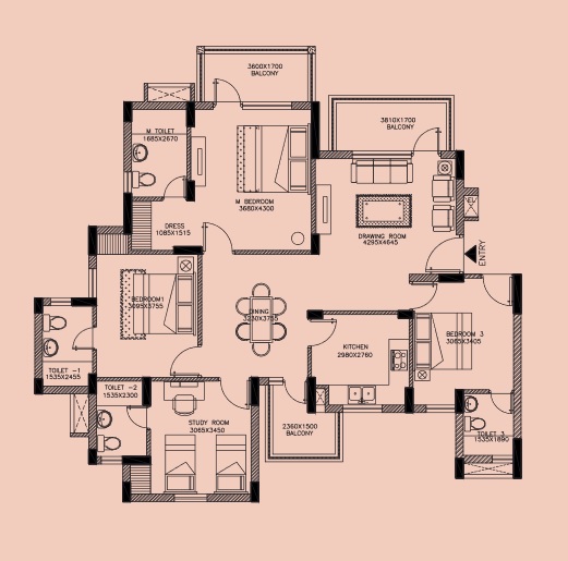 Orris Aster Court  Floor Plan 