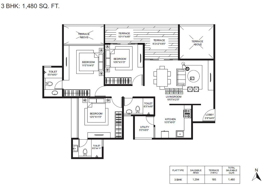 Gagan Adira  Floor Plan 
