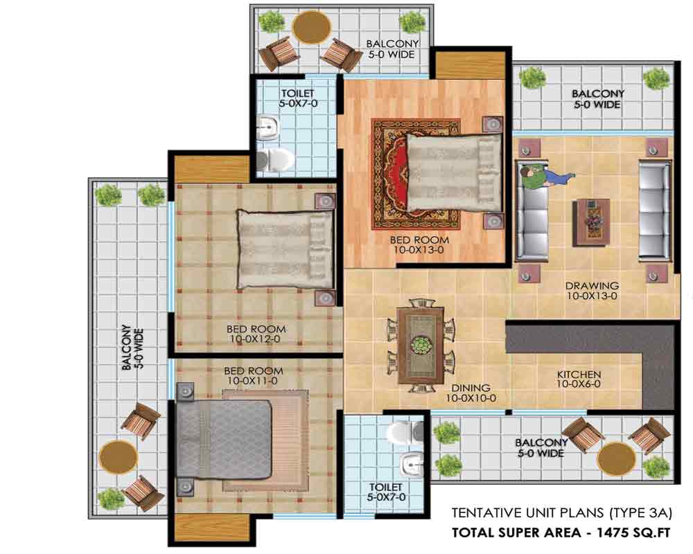 Antriksh Golf City  Floor Plan  Antriksh Golf City  Floor Plan