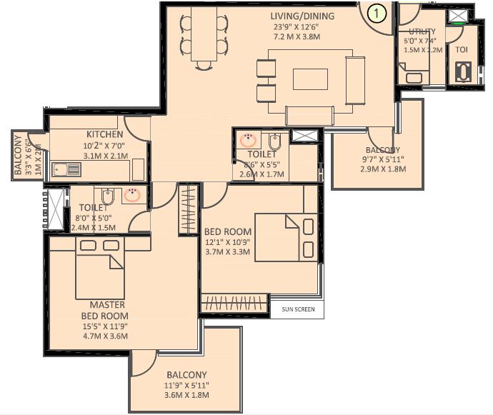 Ireo uptown  Floor Plan 