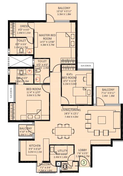 Ireo uptown  Floor Plan 
