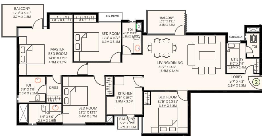 Ireo uptown  Floor Plan 