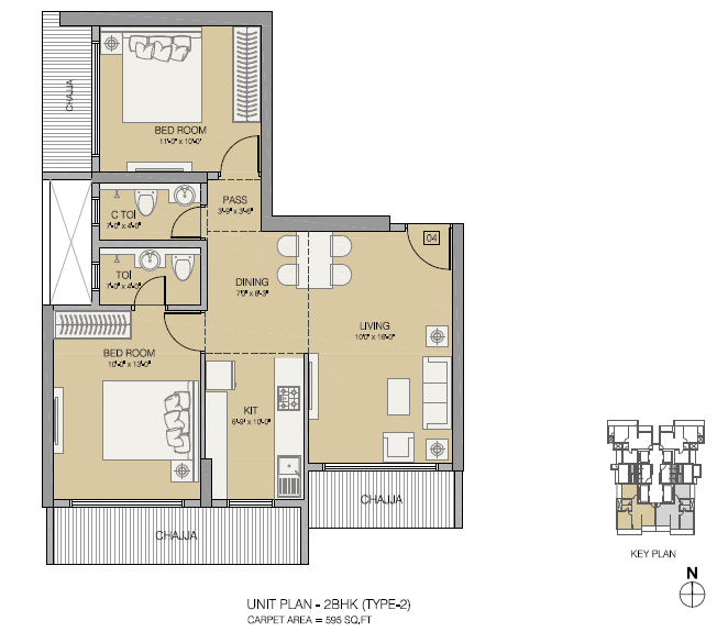 Ruparel Sky Greens  Floor Plan 