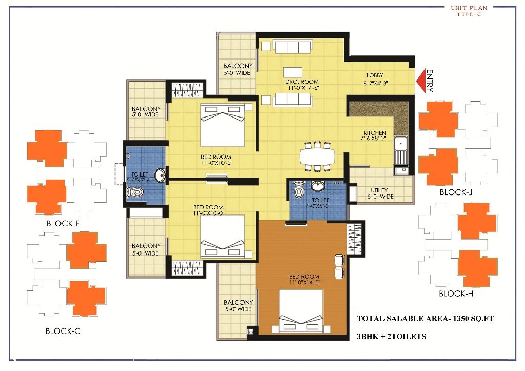 Trident Embassy  Floor Plan 