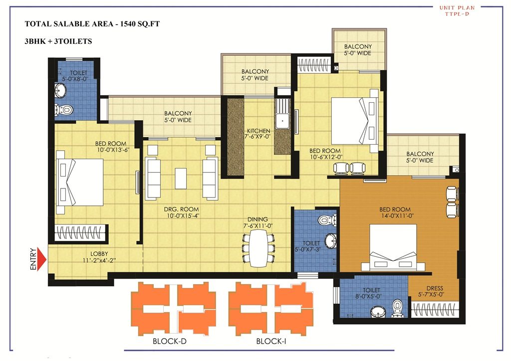 Trident Embassy  Floor Plan 
