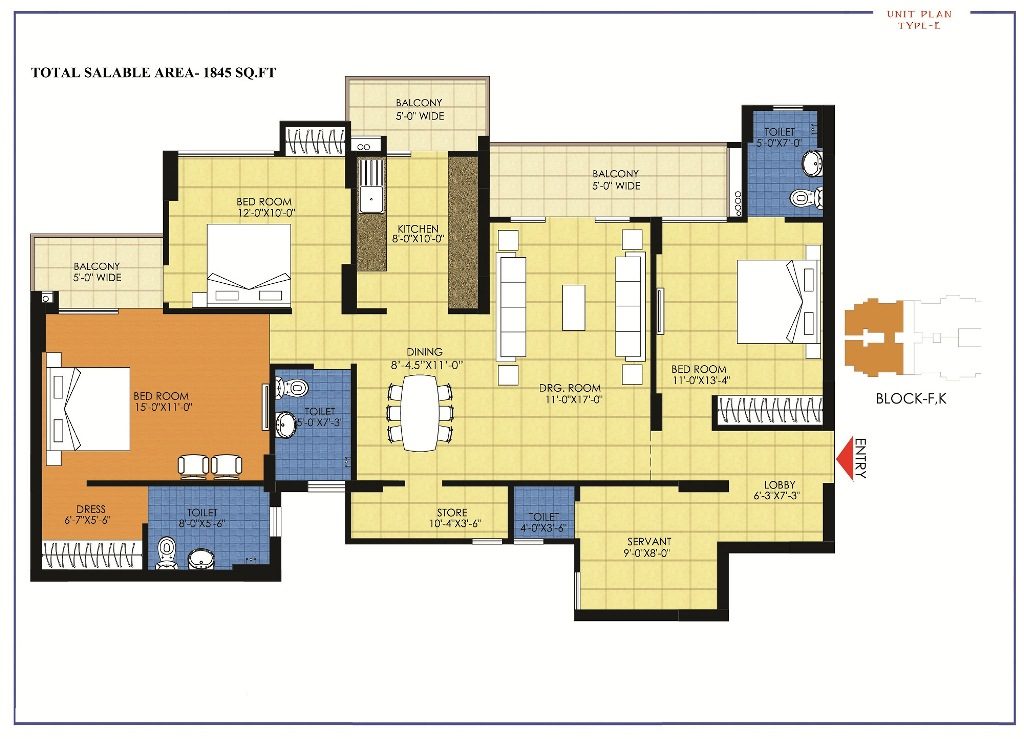 Trident Embassy  Floor Plan 