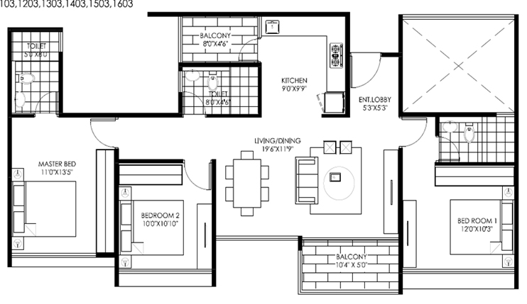 Gagan Avencia Phase 2  Floor Plan 