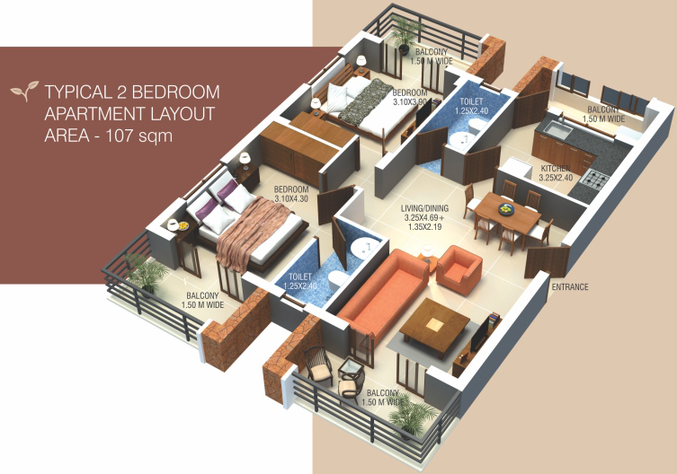Orchard Avenue  Floor Plan 