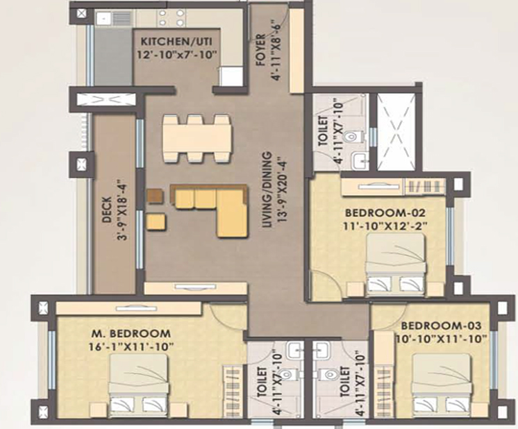 MJR Clique Hercules  Floor Plan 