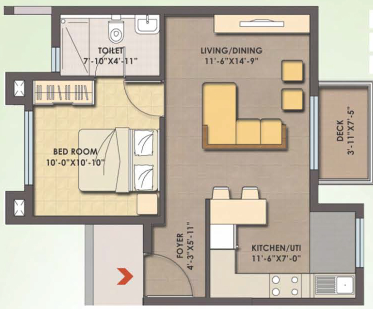 MJR Clique Hercules  Floor Plan 