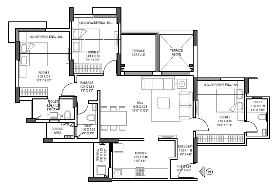 Pride World City Kingsbury  Floor Plan 