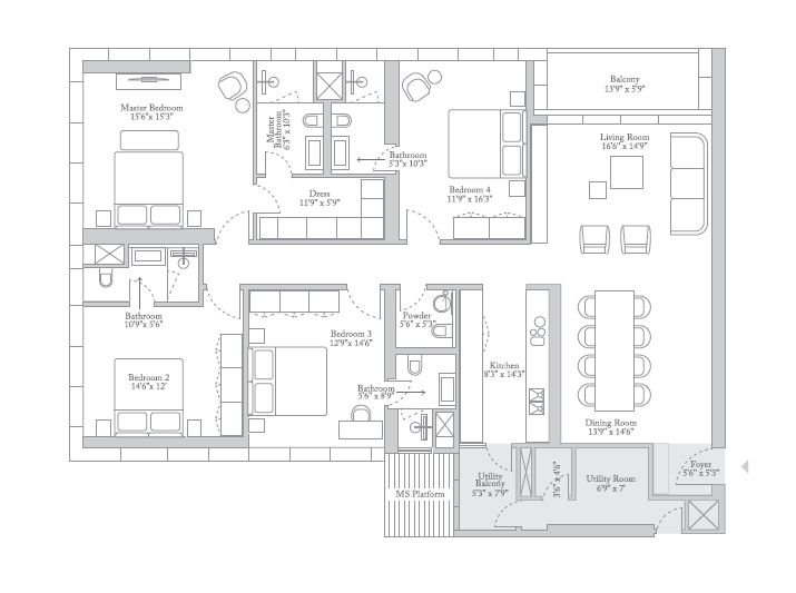 Trump Tower Kolkata  Floor Plan 