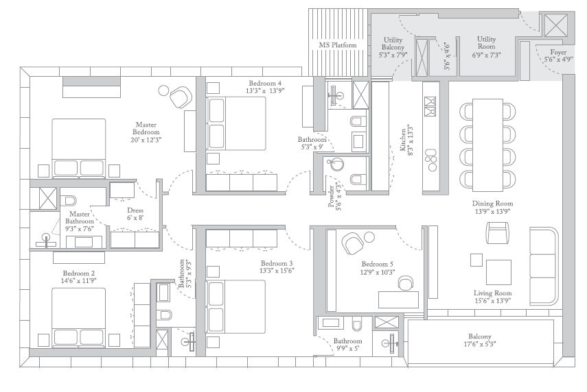 Trump Tower Kolkata  Floor Plan 