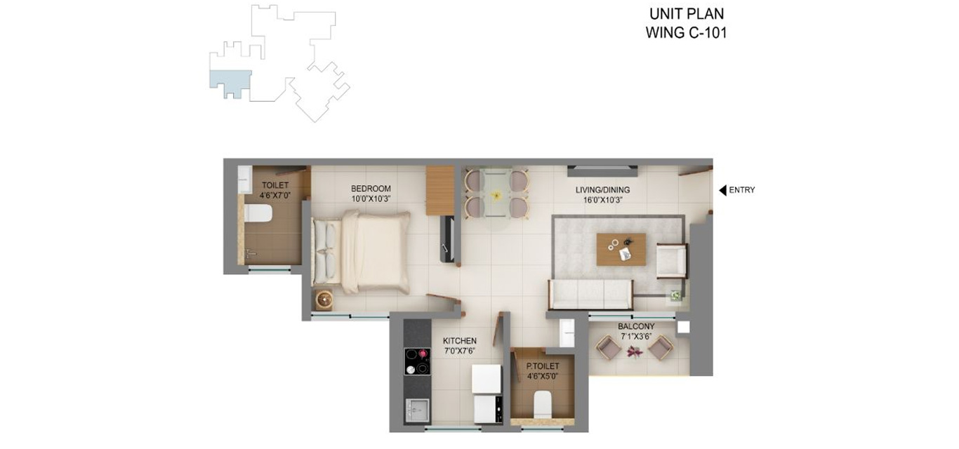 Shapoorji Pallonji Mumbai Dreams  Floor Plan 