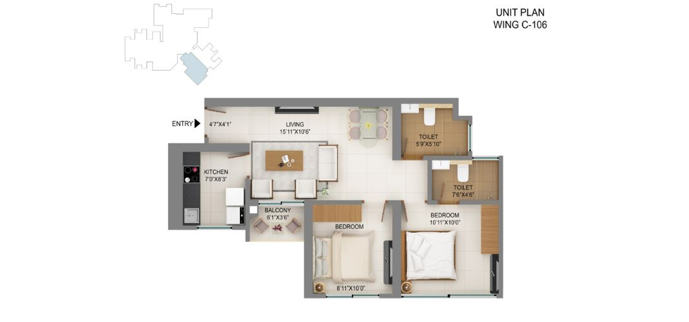 Shapoorji Pallonji Mumbai Dreams  Floor Plan 
