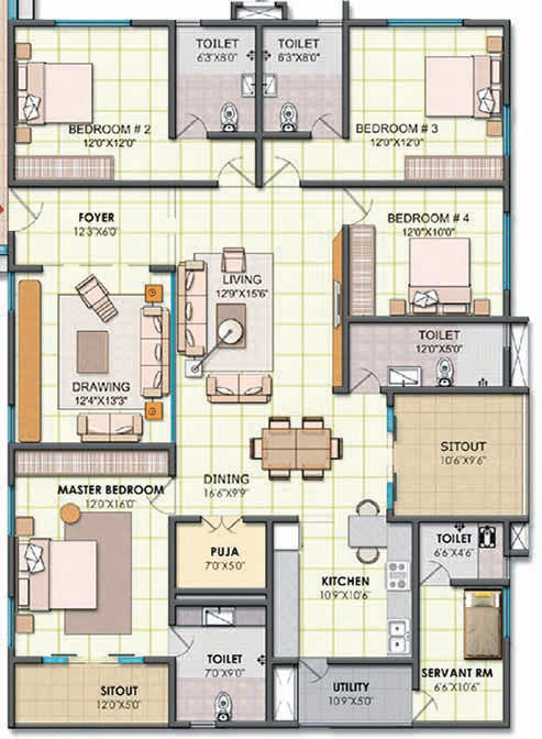 NCC Urban One  Floor Plan 