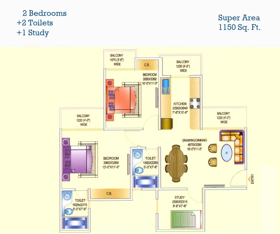 Aims Golf Avenue  Floor Plan 