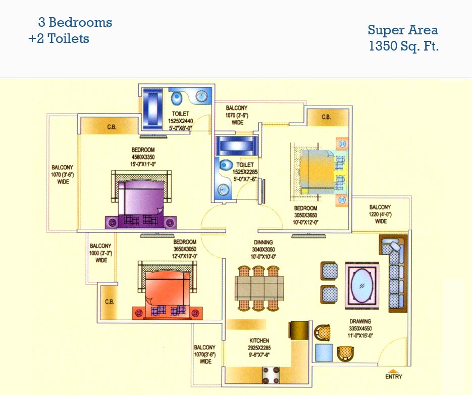 Aims Golf Avenue  Floor Plan 