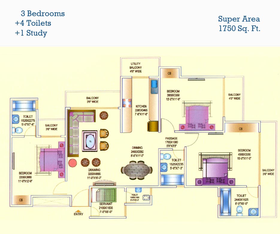 Aims Golf Avenue  Floor Plan 