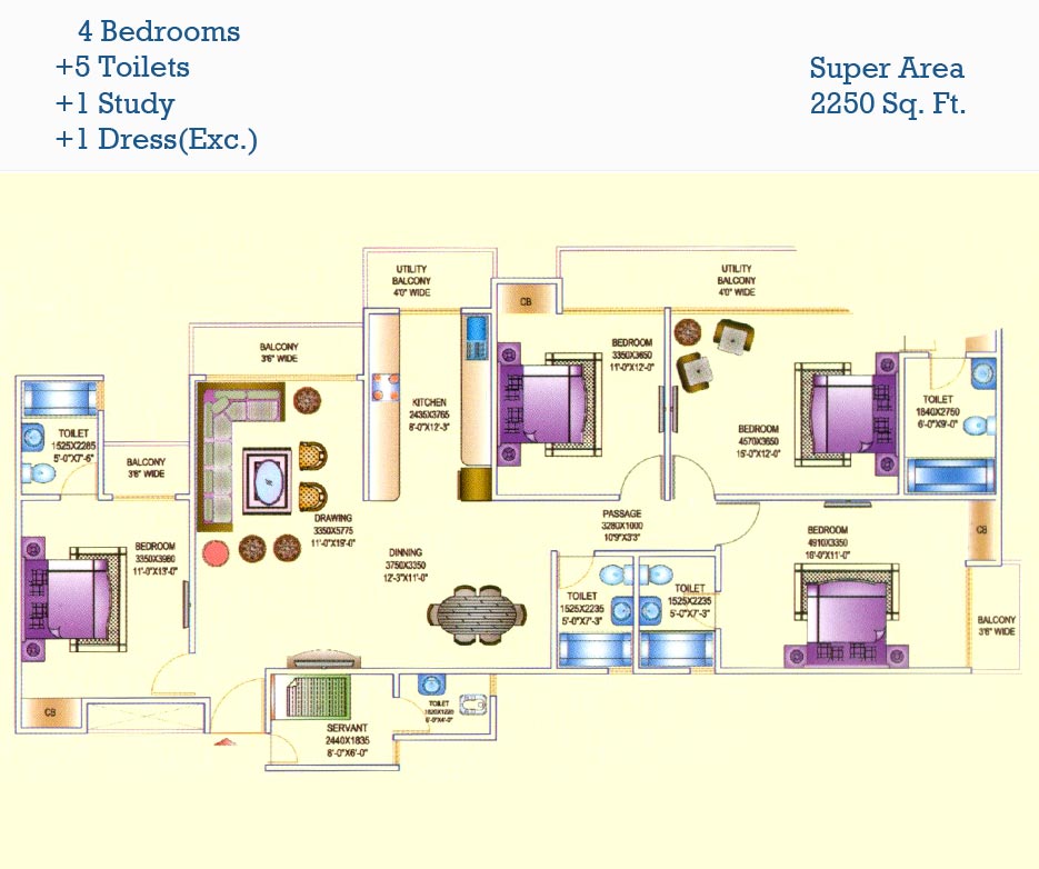 Aims Golf Avenue  Floor Plan 