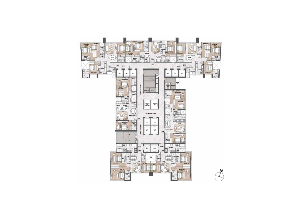 Rustomjee Crown  Floor Plan 