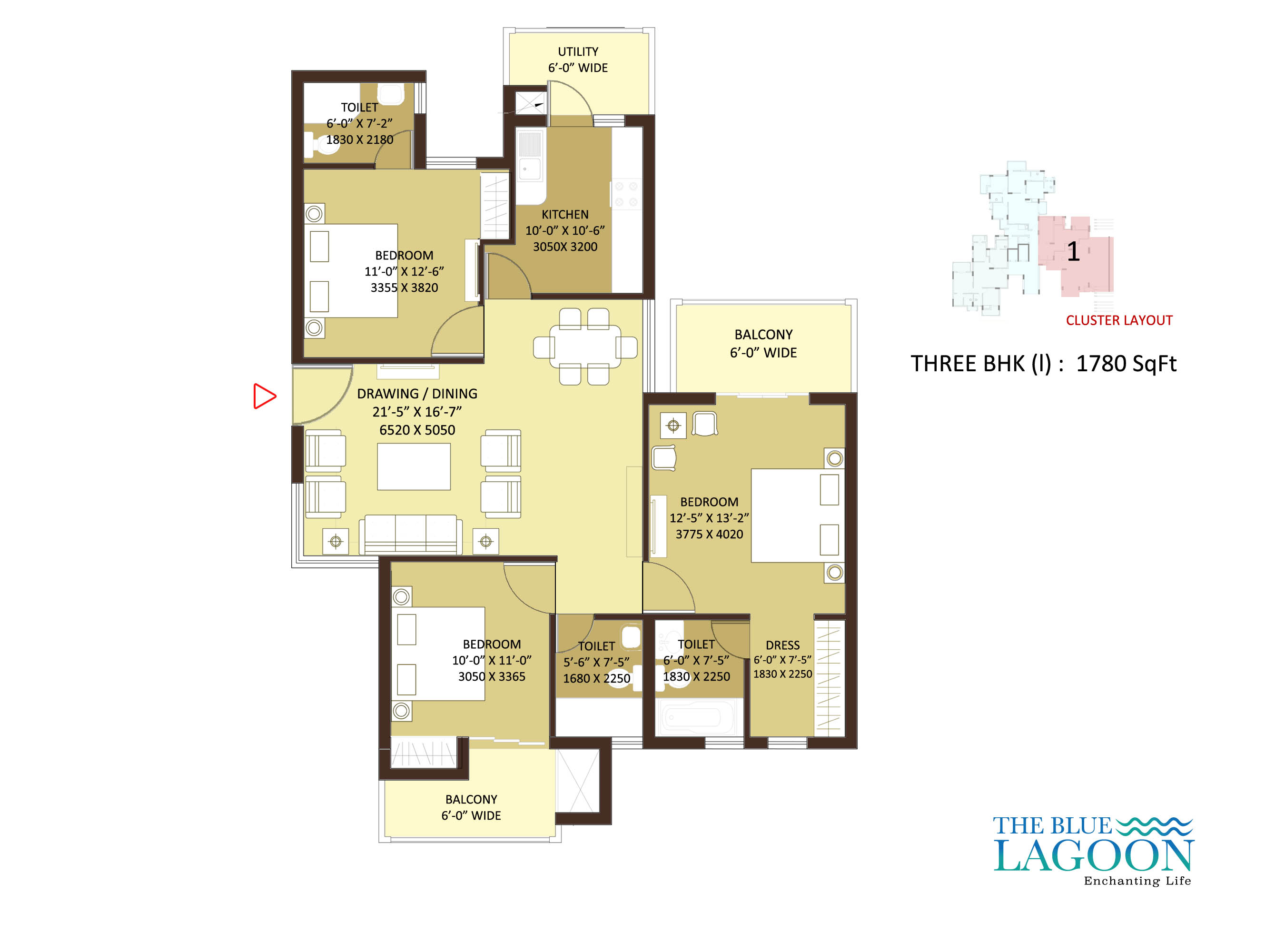 Orris The Blue Lagoon  Floor Plan 