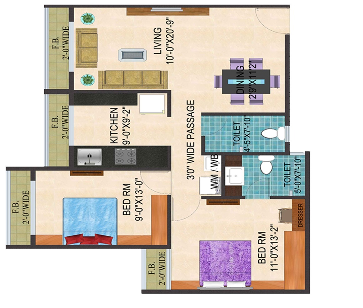 Arihant Aarohi  Floor Plan 
