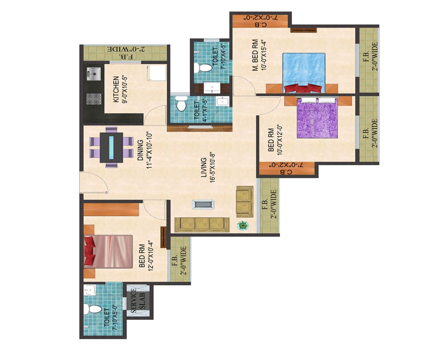 Arihant Aarohi  Floor Plan 