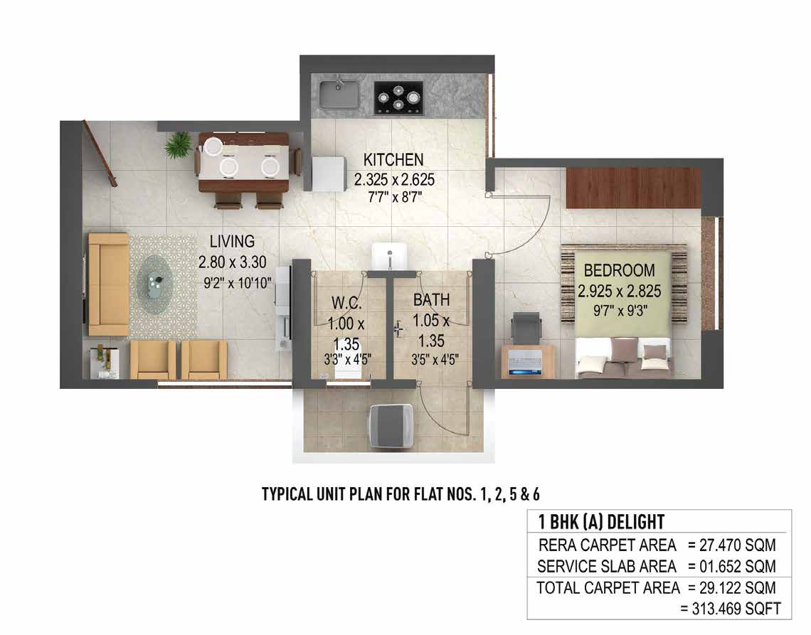 Puraniks Unicorn  Floor Plan 