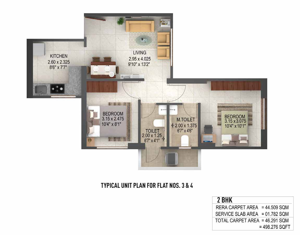Puraniks Unicorn  Floor Plan 