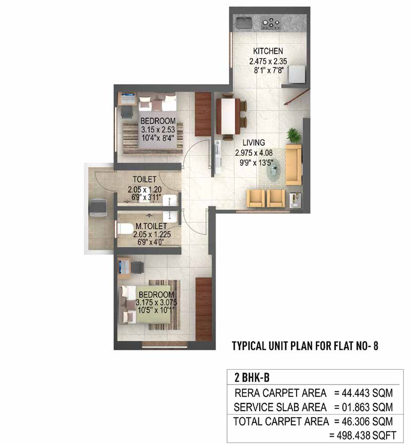 Puraniks Unicorn  Floor Plan 