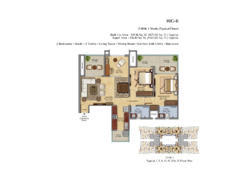 Mahagun Meadows  Floor Plan 