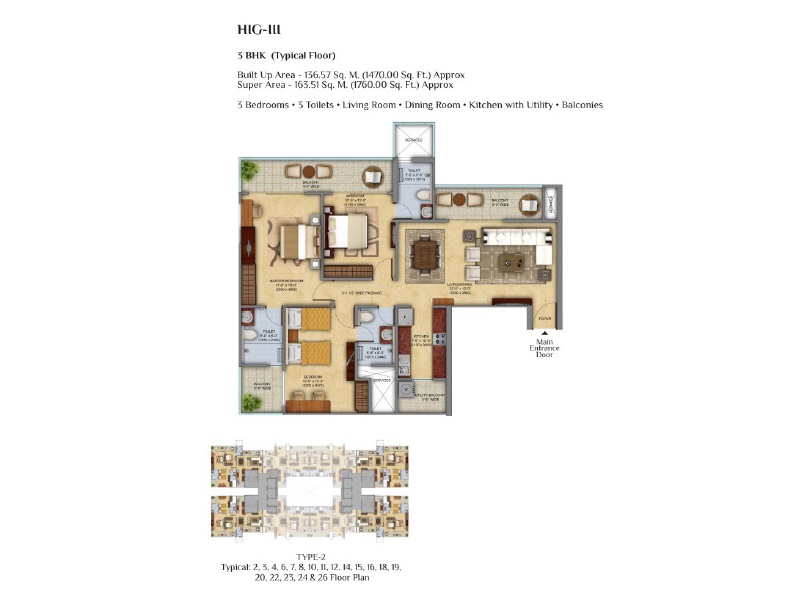 Mahagun Meadows  Floor Plan 