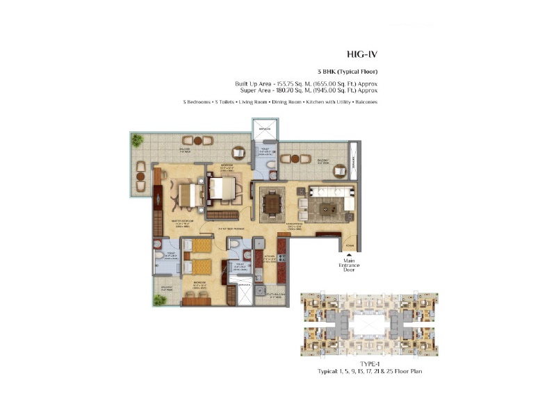 Mahagun Meadows  Floor Plan 
