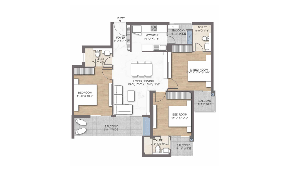 Merlin Avana  Floor Plan 