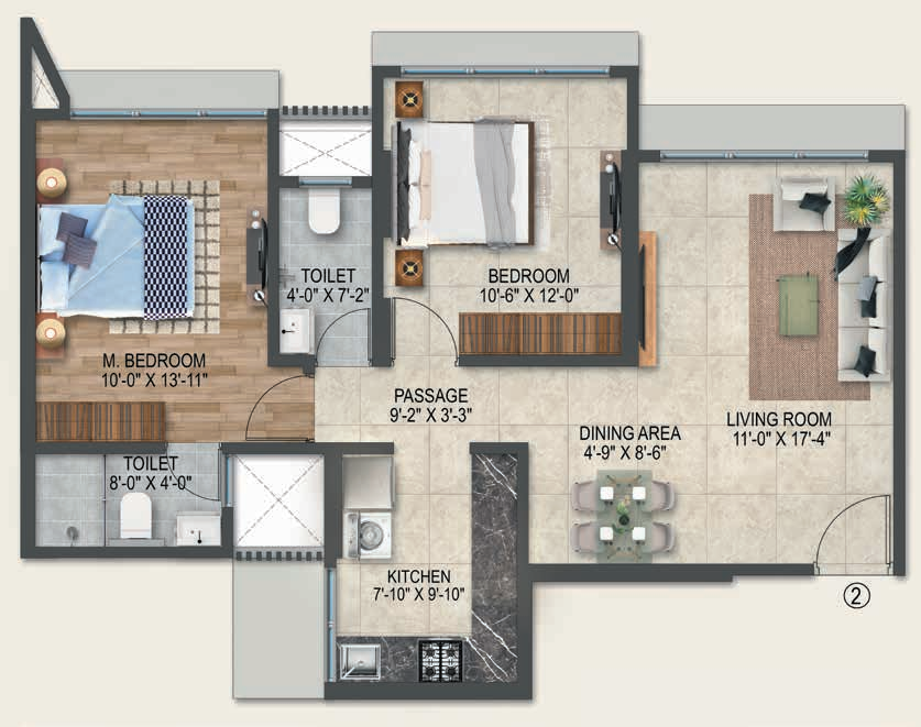 Arkade Serene  Floor Plan 