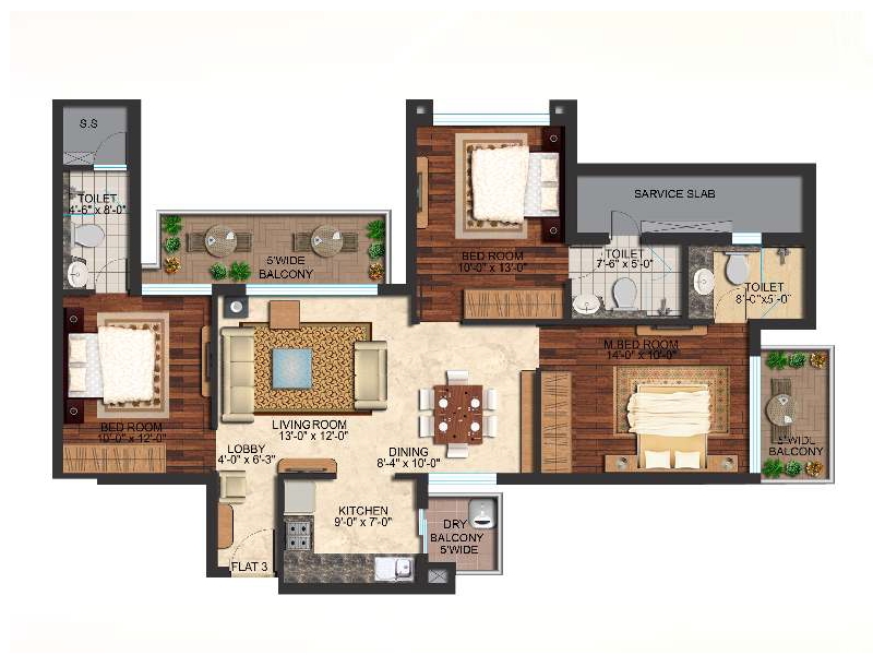 Mapsko Mount Ville  Floor Plan 