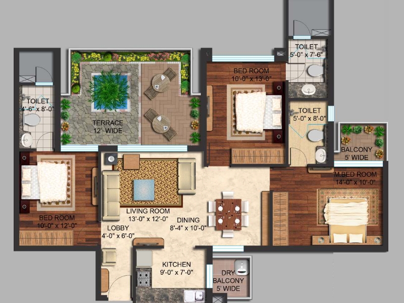 Mapsko Mount Ville  Floor Plan 
