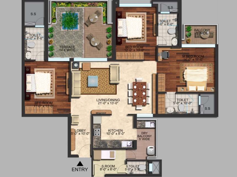 Mapsko Mount Ville  Floor Plan 