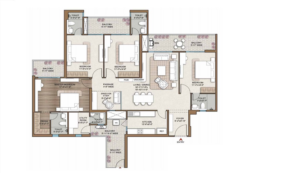 Smart World 113  Floor Plan 