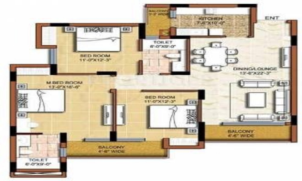 Residential Apartments in punawale  Floor Plan 