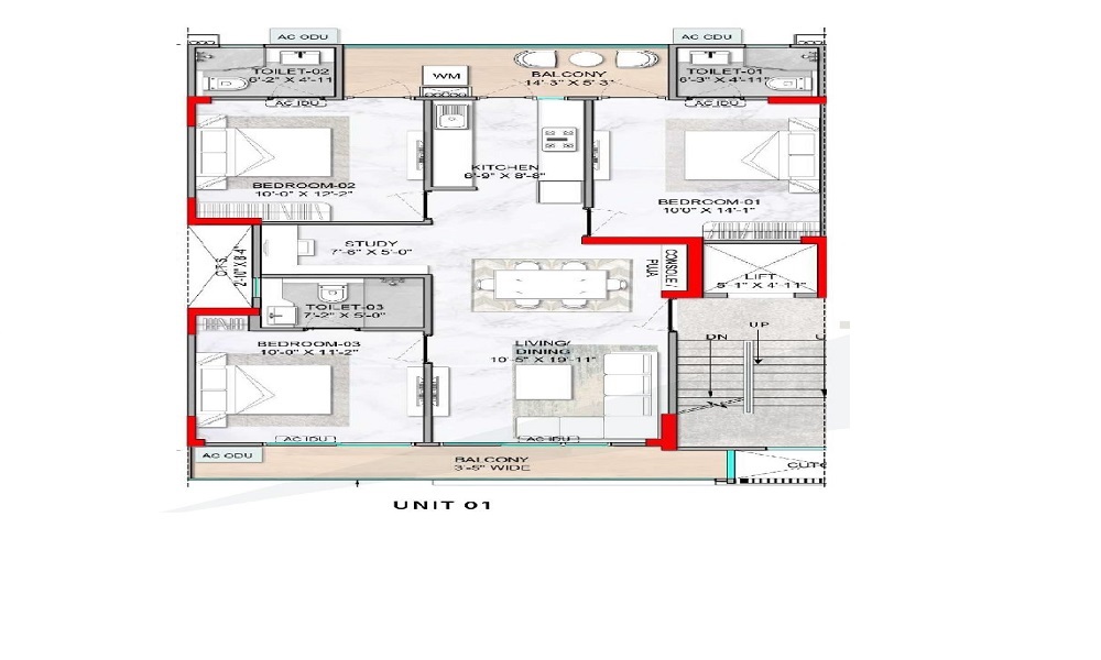 M3M Antalya Hills  Floor Plan 